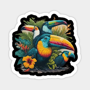 ToucanTrove Tees: Explore the Vibrant Wilderness with Toucan-inspired Designs Magnet