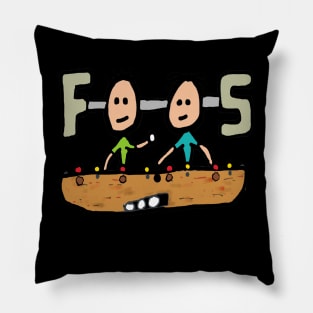 Foosball Table Football Pillow