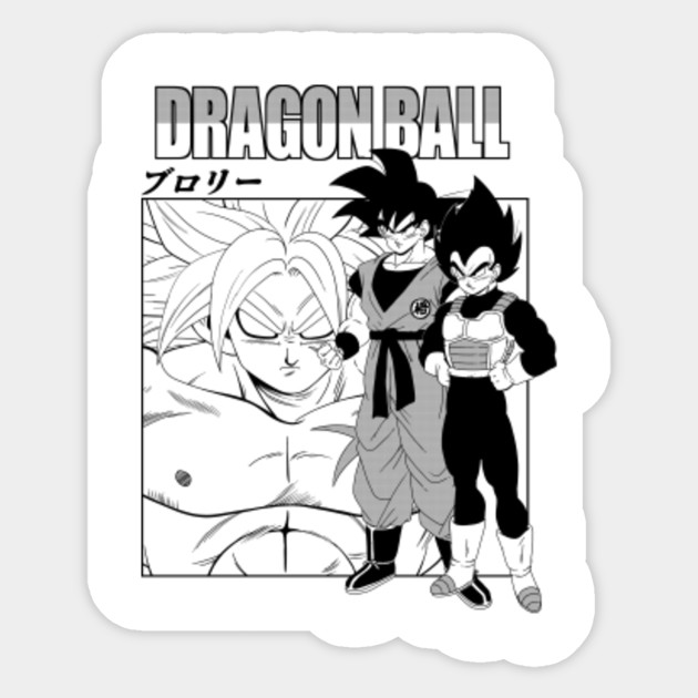 Dragon Ball Broly Manga Dragon Ball Sticker Teepublic