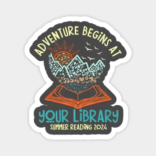 Adventure Begins At Your Library Summer Reading 2024 Magnet