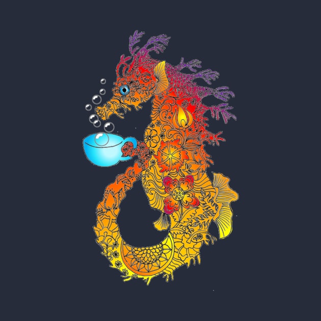 Sea Horse (Tea Horse) Sunset by Bubba C.