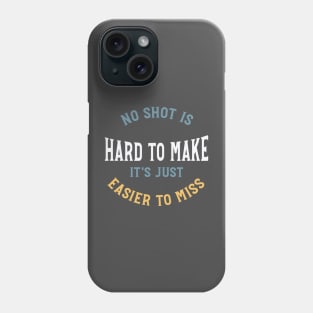 Funny Archery Saying Easier to Miss Phone Case