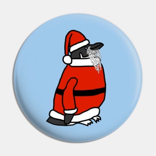 Cute Christmas Santa Penguin Pin