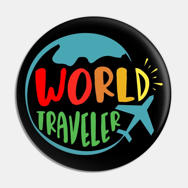 World Traveler Pin by Usea Studio