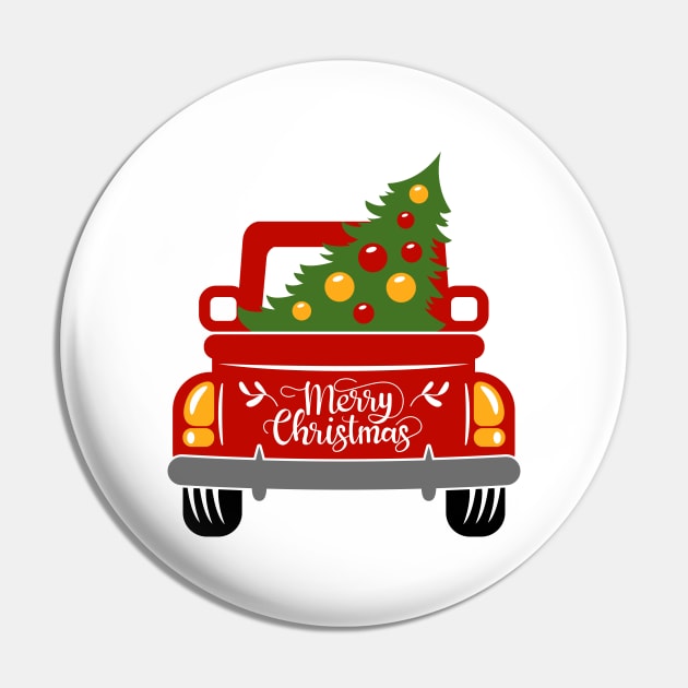 Vintage red trucks carrying christmas tree Pin by Hobbybox