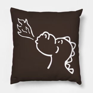 Dragon (white) Pillow