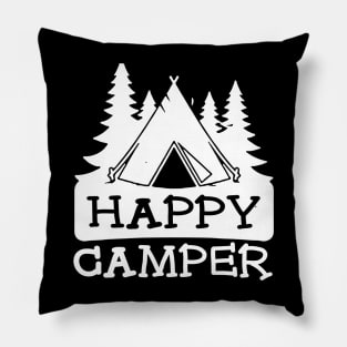 Happy camper, camping Pillow