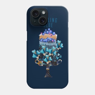 Feeling Blue with Blueberries cake Phone Case