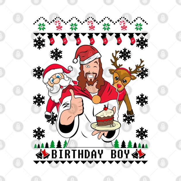 Birthday Boy Ugly Christmas Sweater by KsuAnn