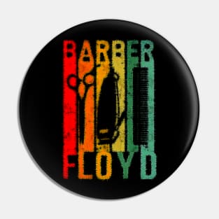 floyd the barber colorful design Pin