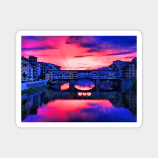 Dawn. Ponte Vecchio. Florence. Italy. Magnet
