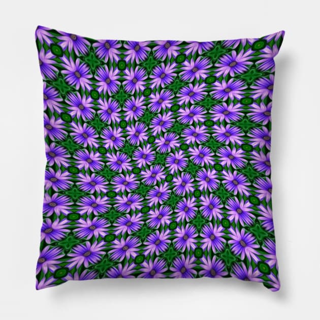 Herb Flower Pattern Pillow by PatternFlower