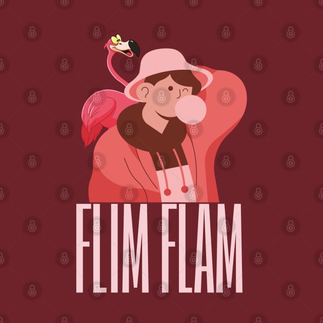 Flim Flam- Flamingo by Eva Wolf