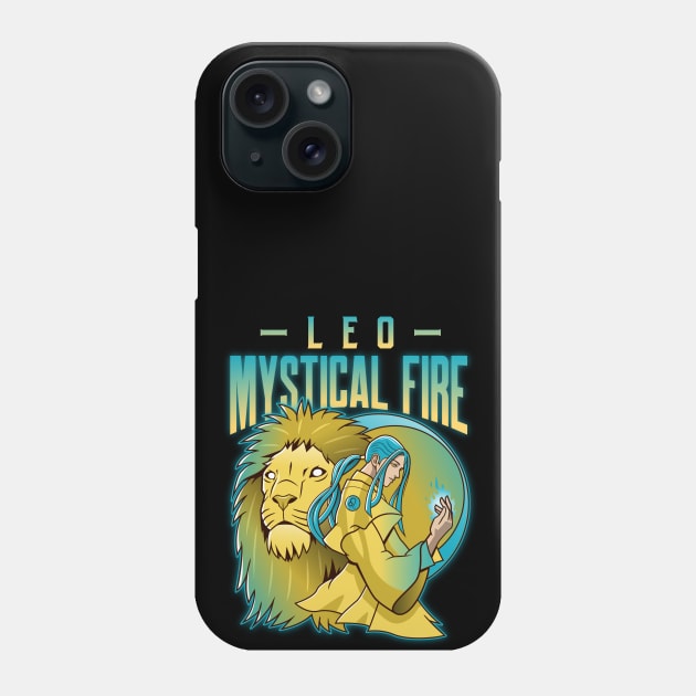 Leo Mystical Fire Phone Case by John Byrne