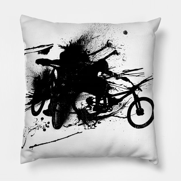 MTB Ink Pillow by Bongonation