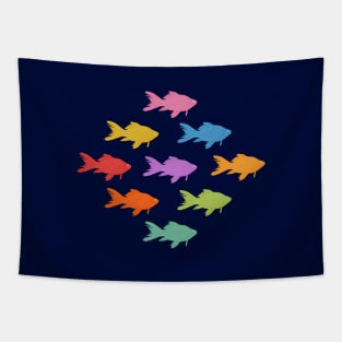 Rainbow fish Tapestry