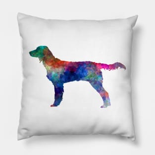 Large Munsterlander in watercolor Pillow