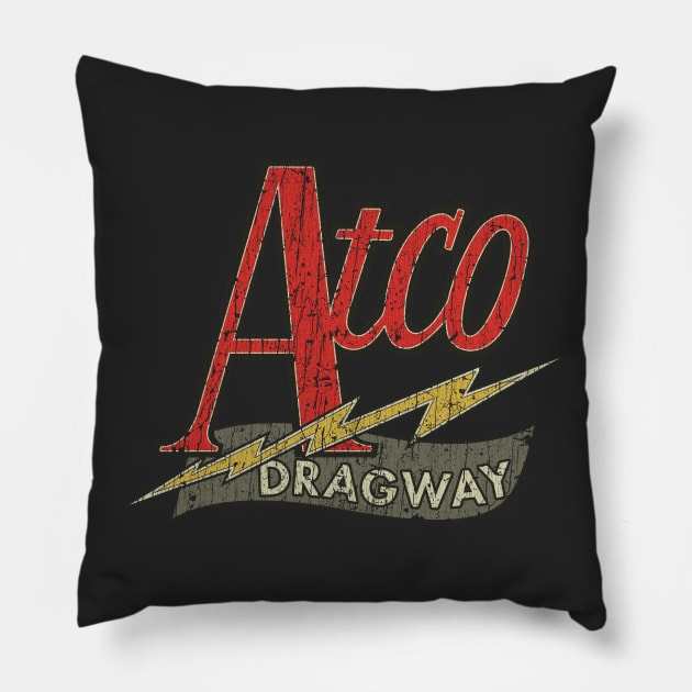 Atco Dragway 1960 Pillow by JCD666