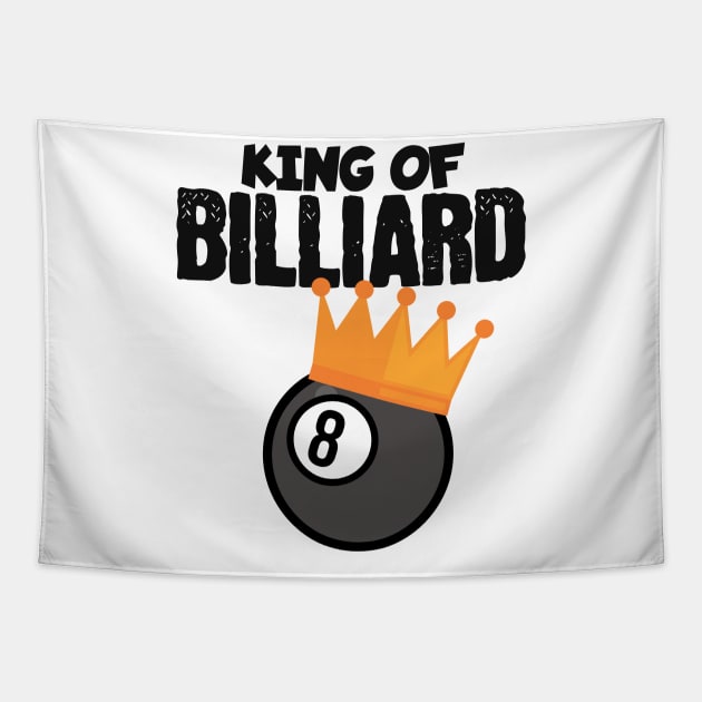 King of billard Tapestry by maxcode