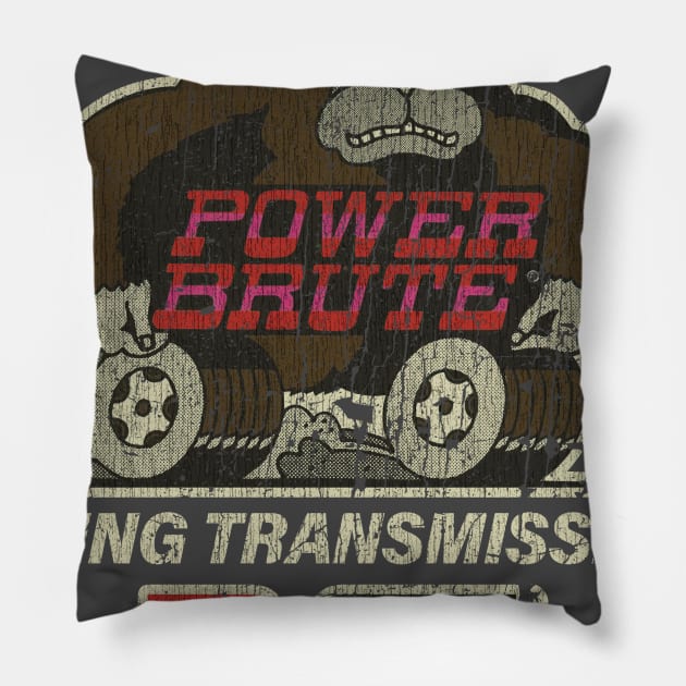 Power Brute Racing Transmissions Pillow by JCD666