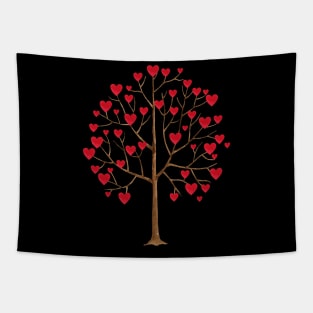 Tree of hearts Tapestry