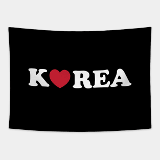 Korea Love Heart Tapestry