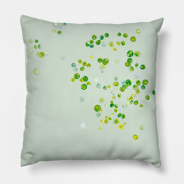 Chlorella vulgaris Pillow by Lumot