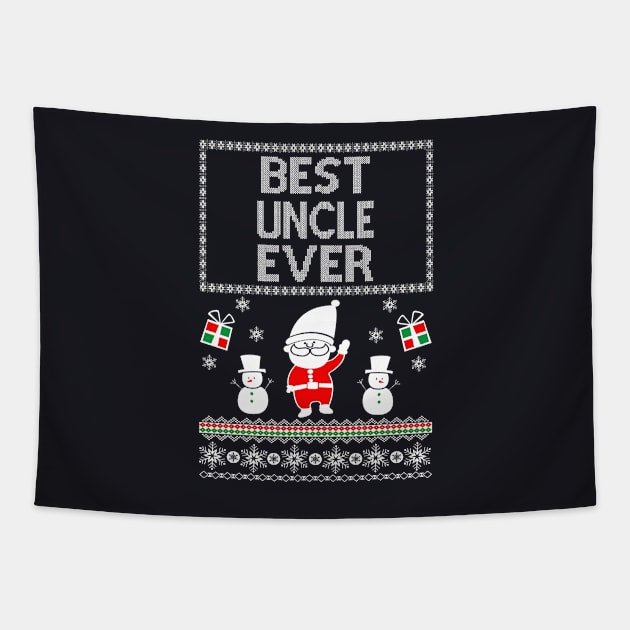 Awesome ugly christmas gift for Best uncle ever Tapestry by AwesomePrintableArt