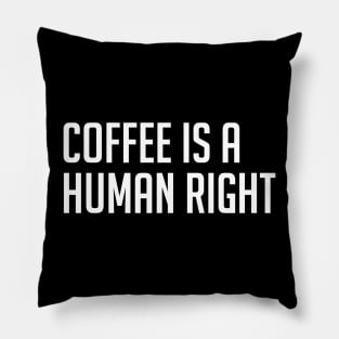 Coffee is a Human Right Pillow