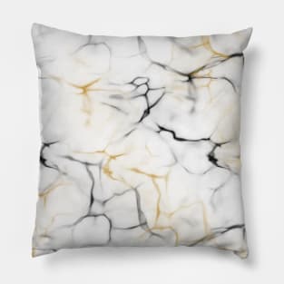 Marble gold black 1 Pillow