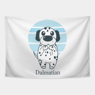Cute Dogs illustrations - Dalmatian Tapestry