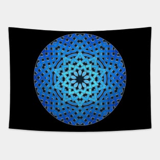 Blue Celtic Star Tapestry