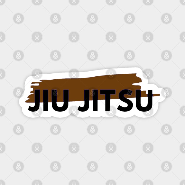 BJJ Brown Belt Brazilian Jiu Jitsu Magnet by HootVault