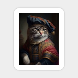 Victorian cat portrait 1 Magnet