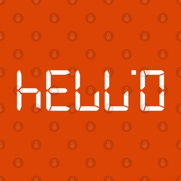 Hello – Upside Down Calculator Word by BadgerDesignz