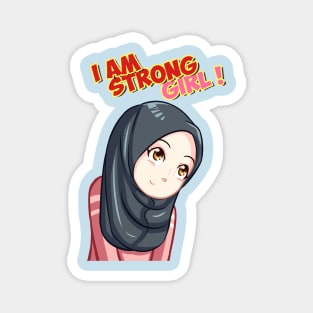 I Am Strong Girl ! Magnet