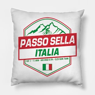 Passo Sella Cycling Italy Pillow