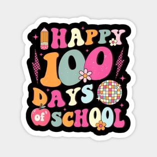 Happy 100 Days Of School Retro Disco 100th Day of School Magnet