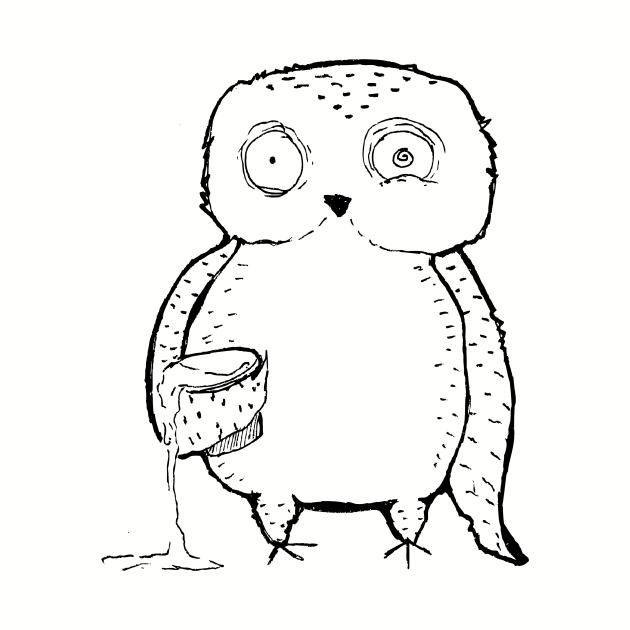 Inktober Night Owl by UntidyVenus