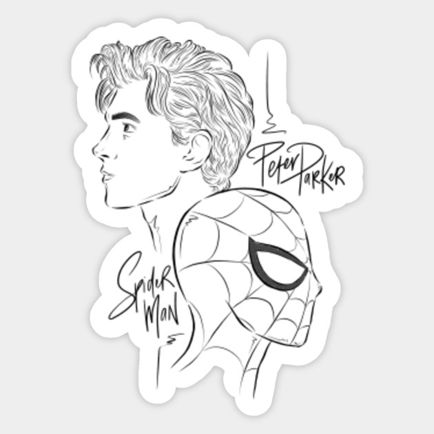 Spider Man Peter Parker Spider Man Sticker Teepublic