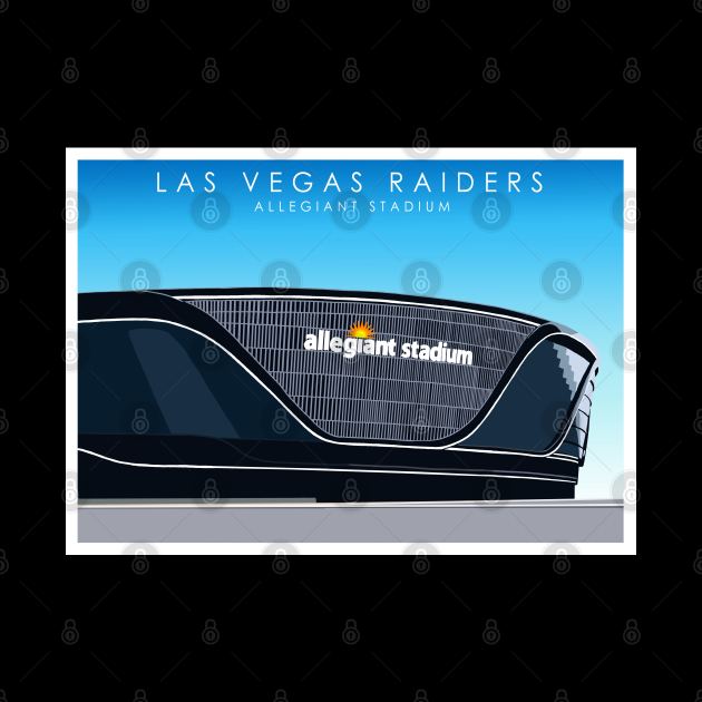 Raiders Stadium by Omega Art