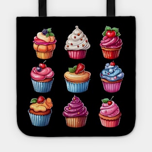 My Grandmother's Cakes - Cupcakes with Berries Retro Baking Tote