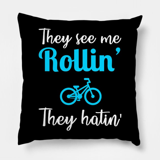 They See Me Rollin They Hatin Pillow by anupasi