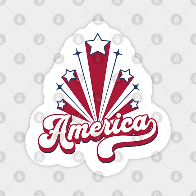 America Magnet by Polynesian Vibes