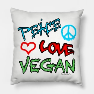 Peace Love Vegan Pillow