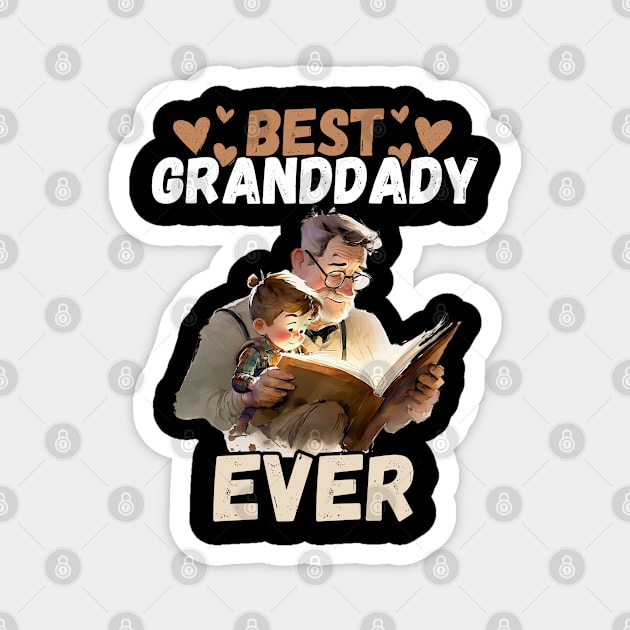 Best granddaddy ever Magnet by PlayfulPrints