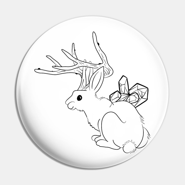 Jackalope Jackalope Pin Teepublic Au Choose your favorite jackalope drawings from millions of available designs. teepublic
