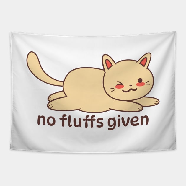 No Fluffs Given Cat Tapestry by JS Arts