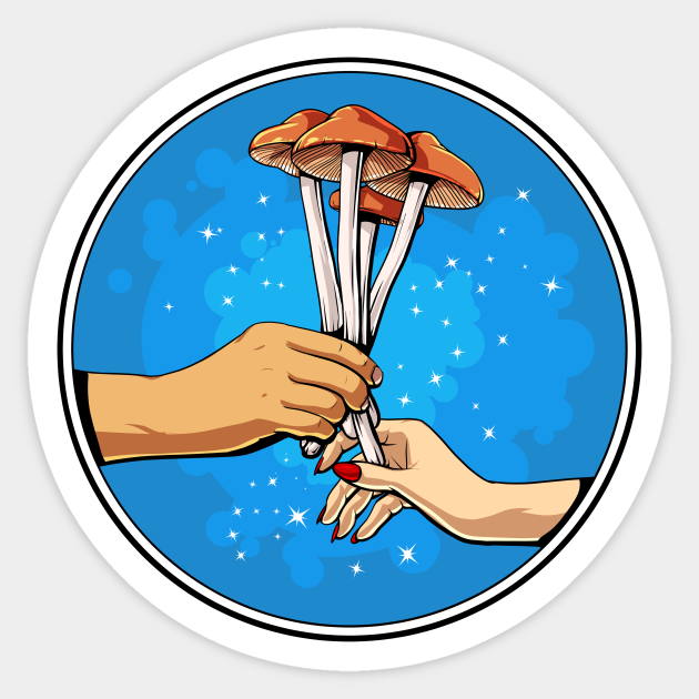 Psilocybin Mushrooms - Magic Mushrooms - Sticker