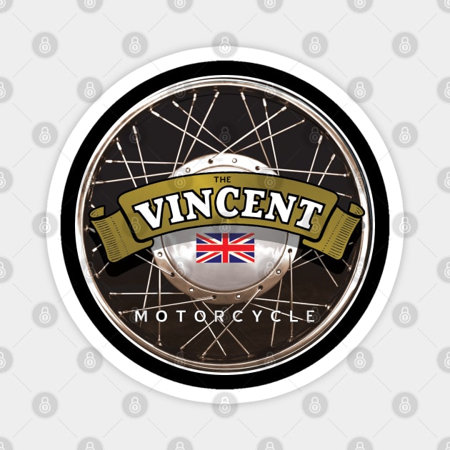 The Vincent Motorcycle Magnet by Midcenturydave